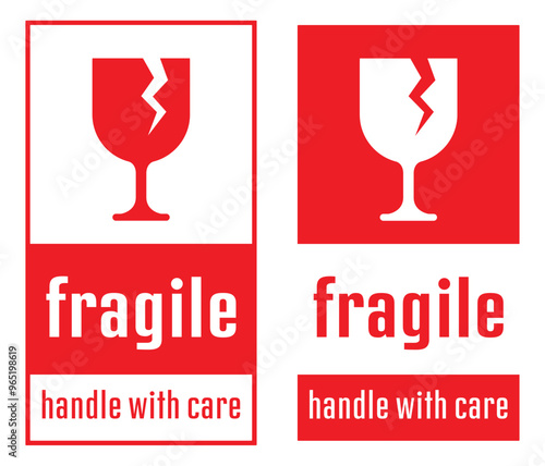 fragile handle with care icon