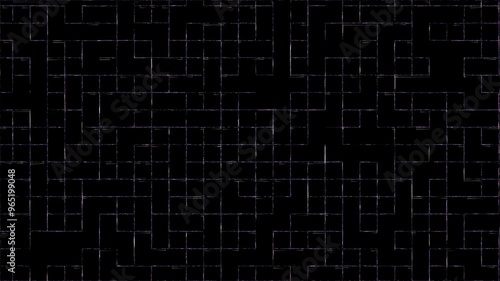 Abstract network grid motion graphic seamless looping background. Digital technology futuristic animation concept.