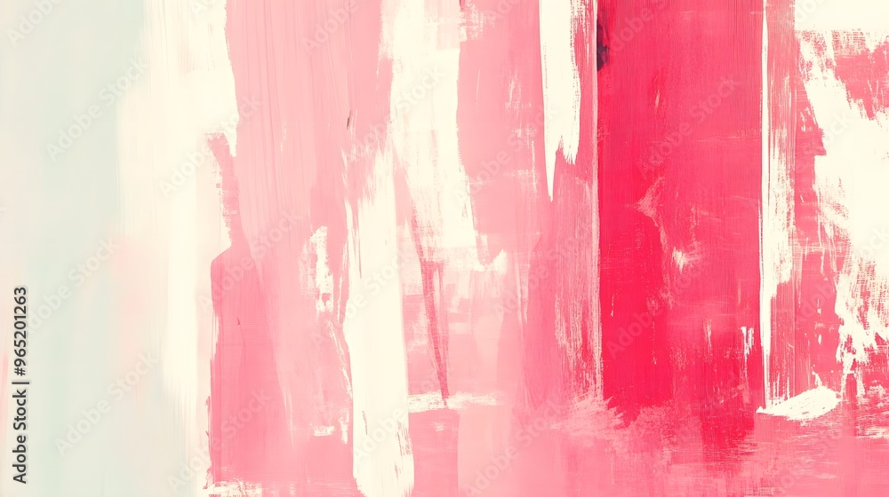 Abstract Pink and White Brushstrokes Painting Background Abstract Pink and White Brushstrokes Painting Background