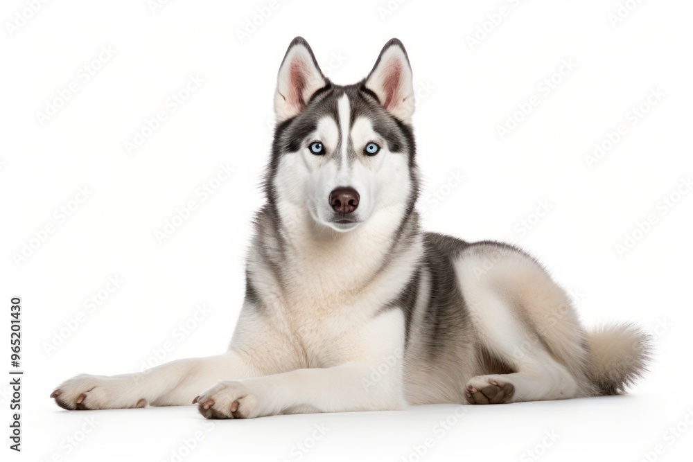 Mammal animal white husky. Mammal animal white husky.