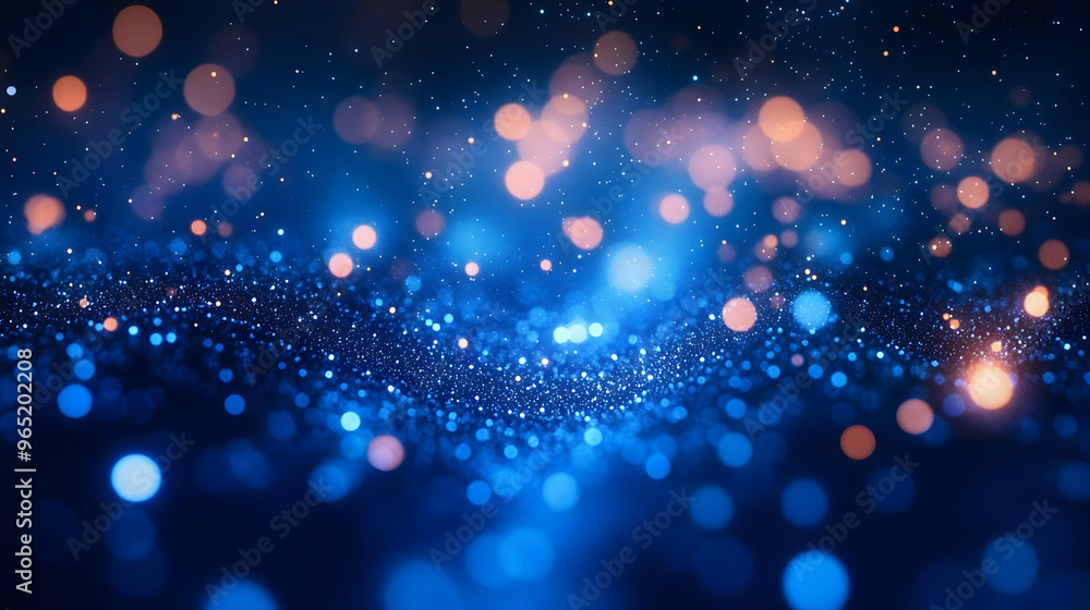 Abstract Background Blue Bokeh Lights Glitter Sparkle Abstract Background Blue Bokeh Lights Glitter Sparkle