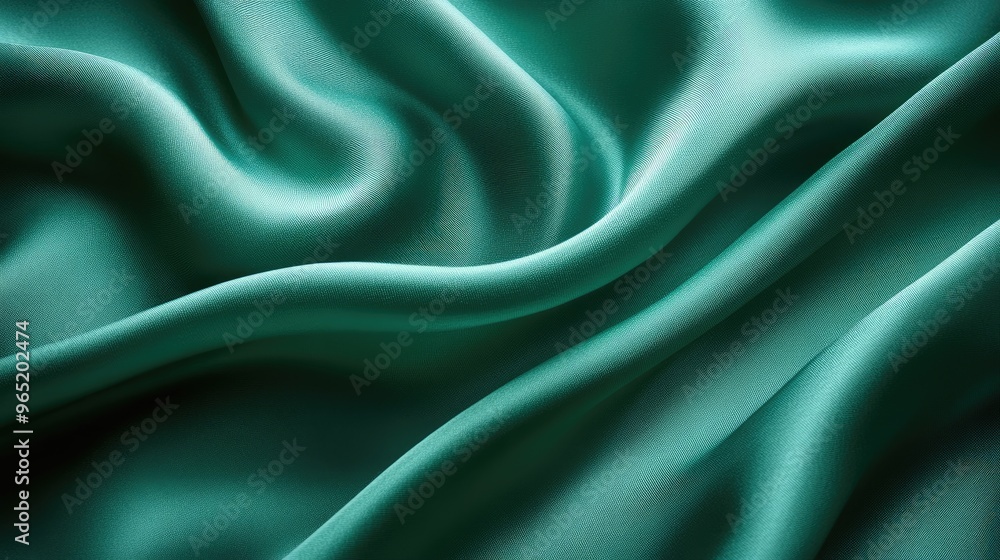Obraz premium Abstract green fabric texture. It's ideal for backgrounds, websites, and graphic design projects.