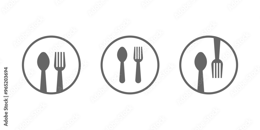 spoons and plates sign suitable for many restaurant template spoons and plates sign suitable for many restaurant template