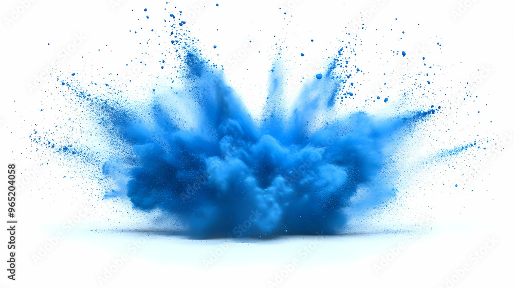 Blue Powder Explosion Abstract Background Blue Powder Explosion Abstract Background