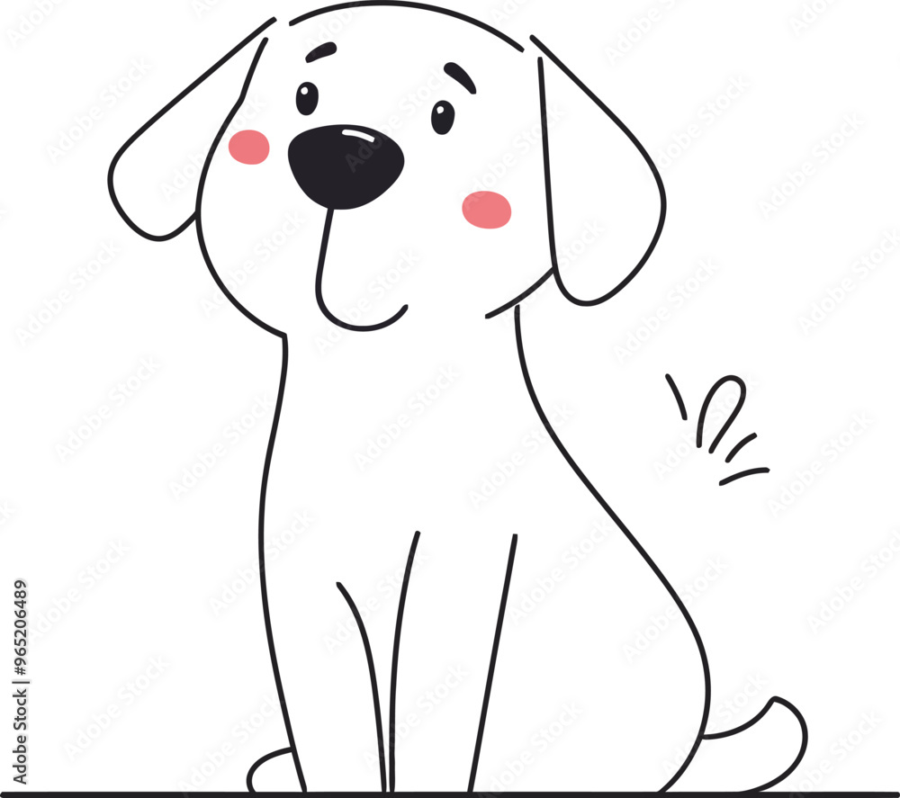 Cute dog illustration cartoon style pet happy smiling adorable funny puppy character baby animals Cute dog illustration cartoon style pet happy smiling adorable funny puppy character baby animals