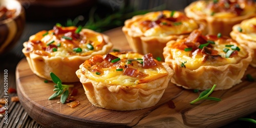 Mini Quiche with Cheddar Cheese