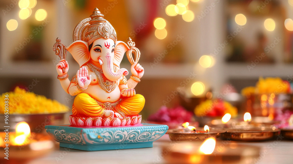 Ganesh Chaturthi: The Remover of Obstacles, Adorned in Vibrance Ganesh Chaturthi: The Remover of Obstacles, Adorned in Vibrance