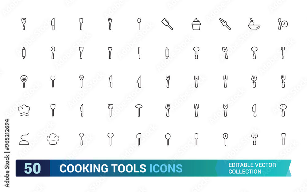 Cooking tools icon set. Cooking and kitchen icon collections. Linear style symble. frypan and more, Linear icon collection. Editable stroke. Vector illustration. Cooking tools icon set. Cooking and kitchen icon collections. Linear style symble. frypan and more, Linear icon collection. Editable stroke. Vector illustration.