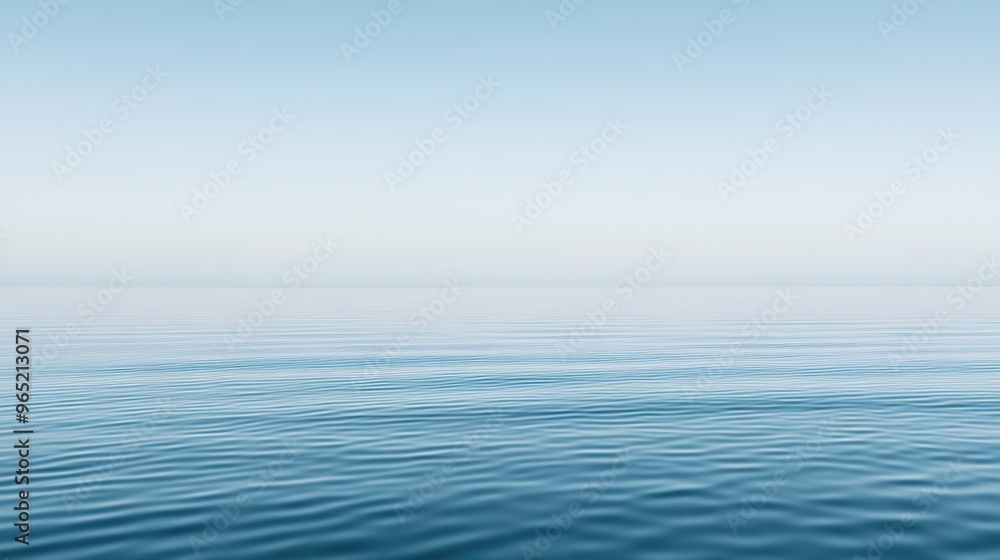 The calm surface of the sea stretching endlessly to the horizon, reflecting the serene sky. A tranquil and expansive ocean view that captures the vastness and beauty of nature, perfect for peaceful an The calm surface of the sea stretching endlessly to the horizon, reflecting the serene sky. A tranquil and expansive ocean view that captures the vastness and beauty of nature, perfect for peaceful an