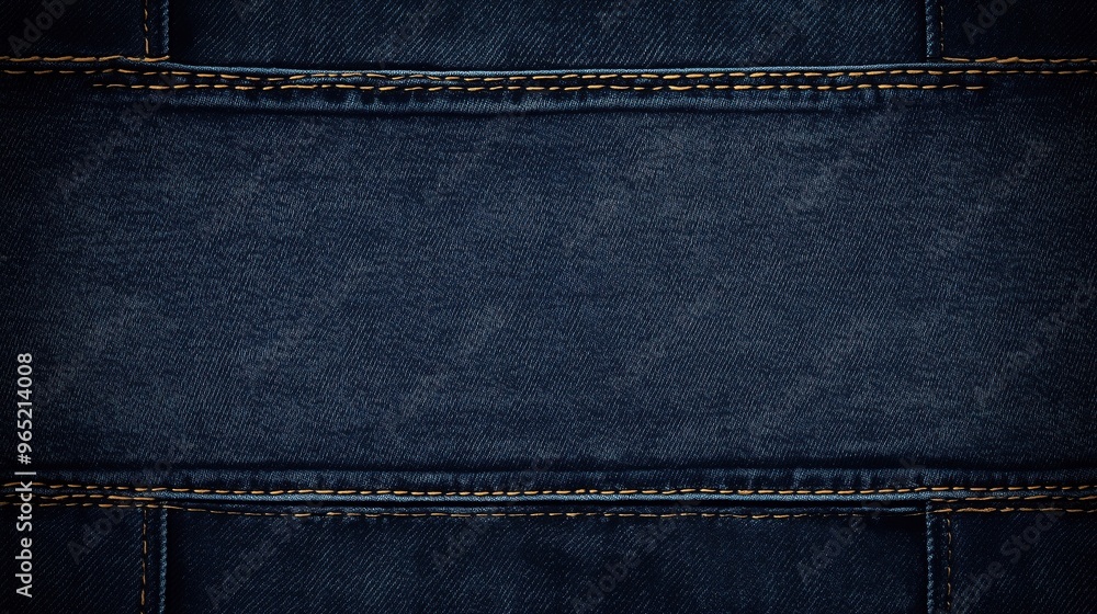 A blue denim background with a white line in the middle A blue denim background with a white line in the middle