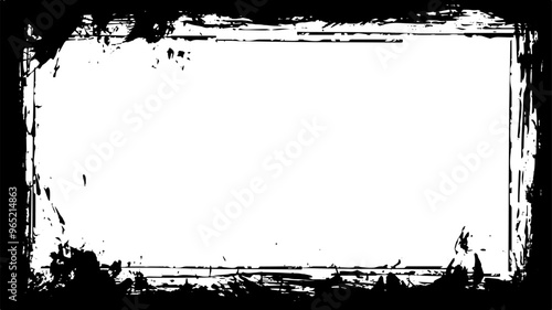 Black frame in grunge style