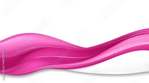 Abstract Pink and White Wave Background