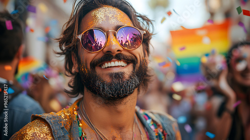 “A Photograph of a Smiling Indian Man in His Late Thirties with Dark Hair and Light Stubble, Dressed in Casual Attire, Exuding Warmth and Positivity in a Natural Outdoor Setting” 