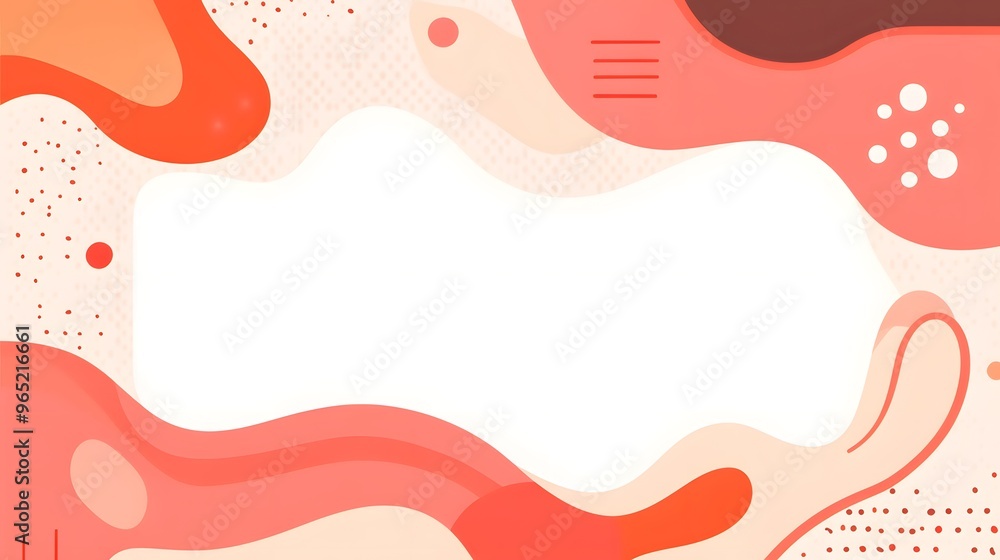 Abstract Orange and White Fluid Shapes Background Abstract Orange and White Fluid Shapes Background