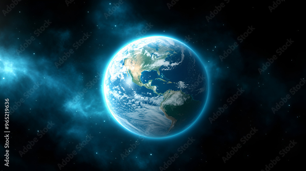 A breathtaking view of Earth from space with vibrant colors and a glowing atmosphere captured during a celestial exploration A breathtaking view of Earth from space with vibrant colors and a glowing atmosphere captured during a celestial exploration
