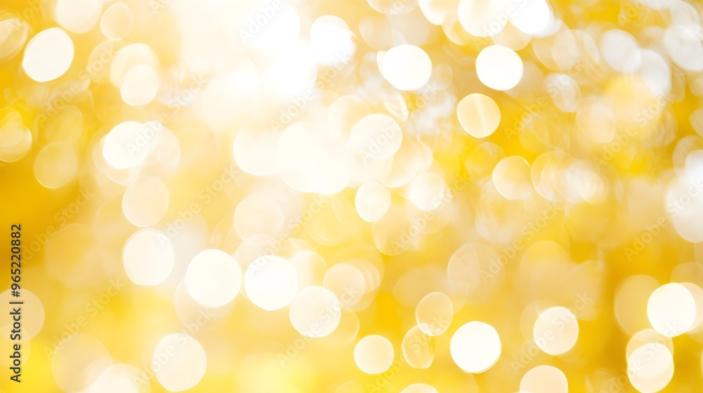Abstract Yellow Bokeh Background Abstract Yellow Bokeh Background