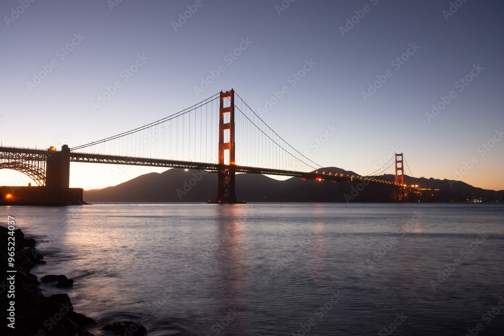 View of golden gate bridge in california, san francisco, united states. View of golden gate bridge in california, san francisco, united states.