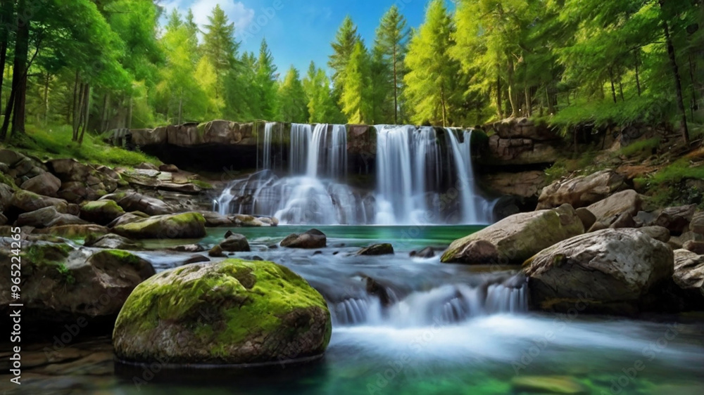 Fototapeta premium beautiful natural scenery background