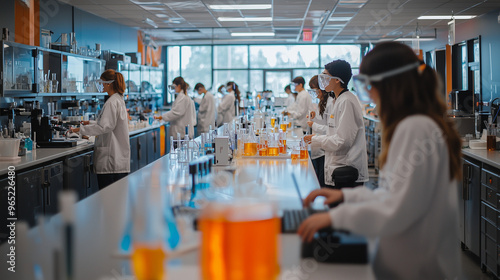 A high-tech science lab wit...