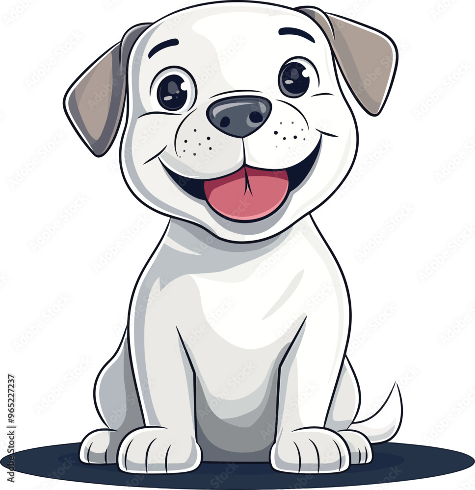 Cute dog illustration cartoon style pet happy smiling adorable funny puppy character baby animals Cute dog illustration cartoon style pet happy smiling adorable funny puppy character baby animals