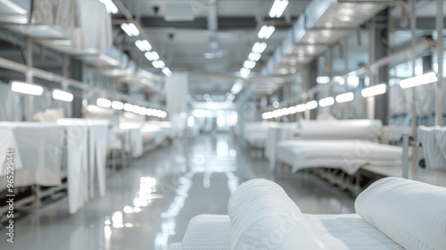 Inside a factory in the textile industry