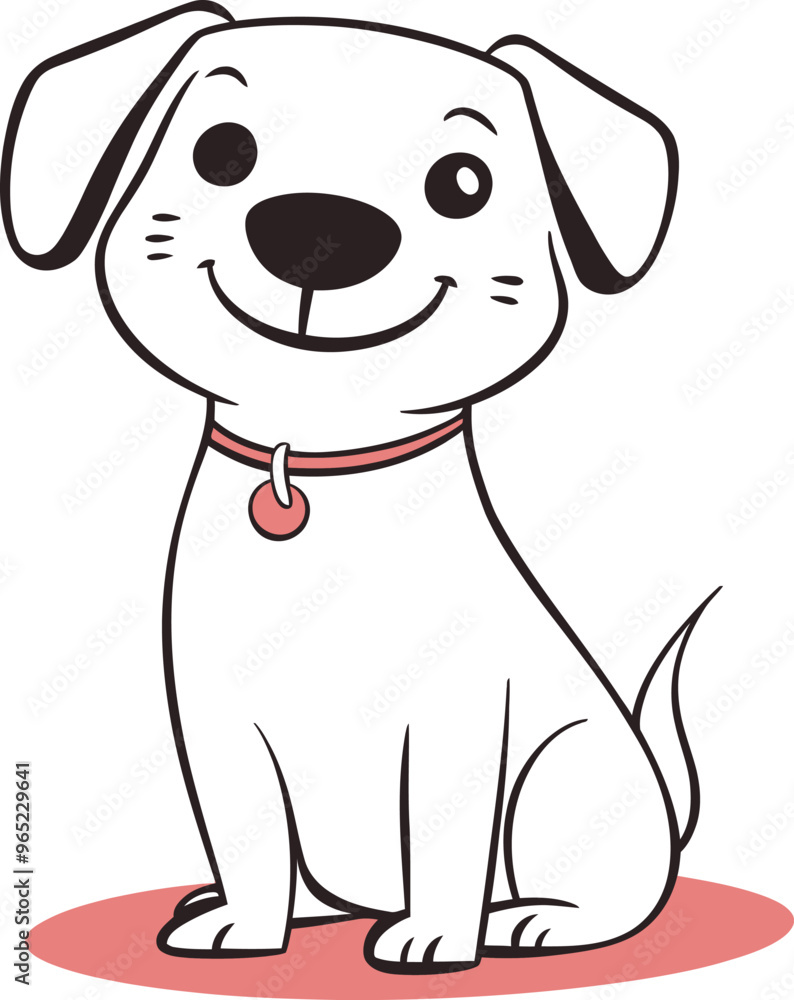 Cute dog illustration cartoon style pet happy smiling adorable funny puppy character baby animals Cute dog illustration cartoon style pet happy smiling adorable funny puppy character baby animals