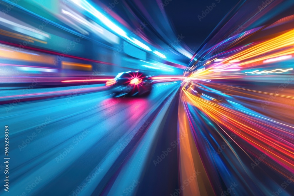 Car motion trails. Speed light streaks background with blurred fast moving light effect. dynamic flash effects city road Car motion trails. Speed light streaks background with blurred fast moving light effect. dynamic flash effects city road