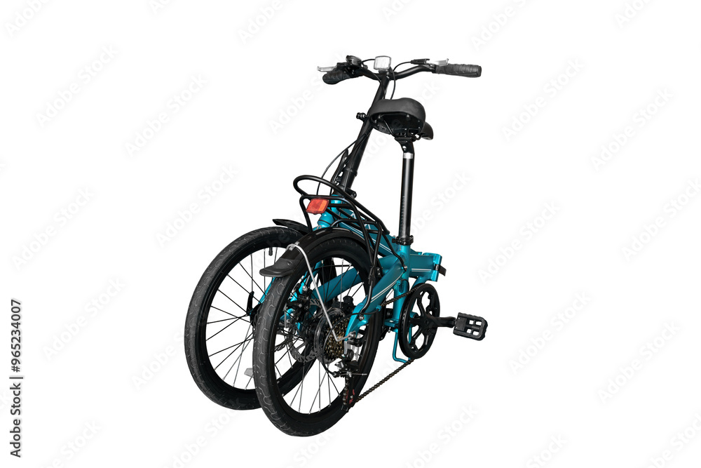Fototapeta premium Folded folding bike.