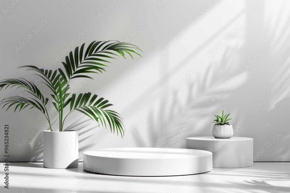 Interior mockup porcelain planter pottery. Interior mockup porcelain planter pottery.