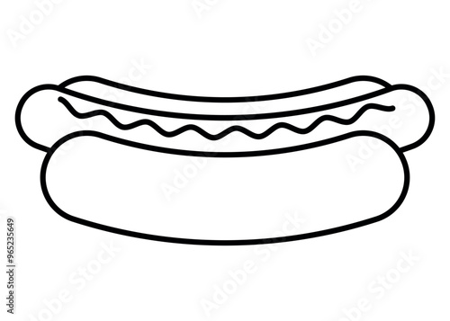 A Delicious Hot Dog Illustration for Food Lovers of All Ages and Culinary Interests