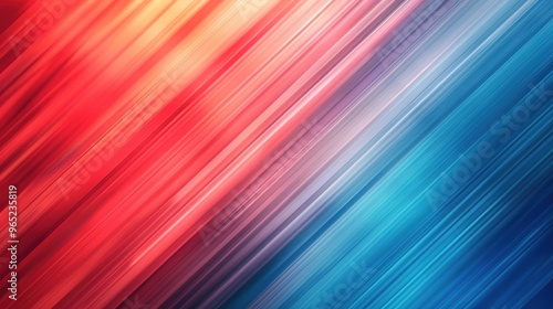 photograph of This is a vibrant abstract background featuring diagonal stripes with a gradient transition from blue to red tones realistic