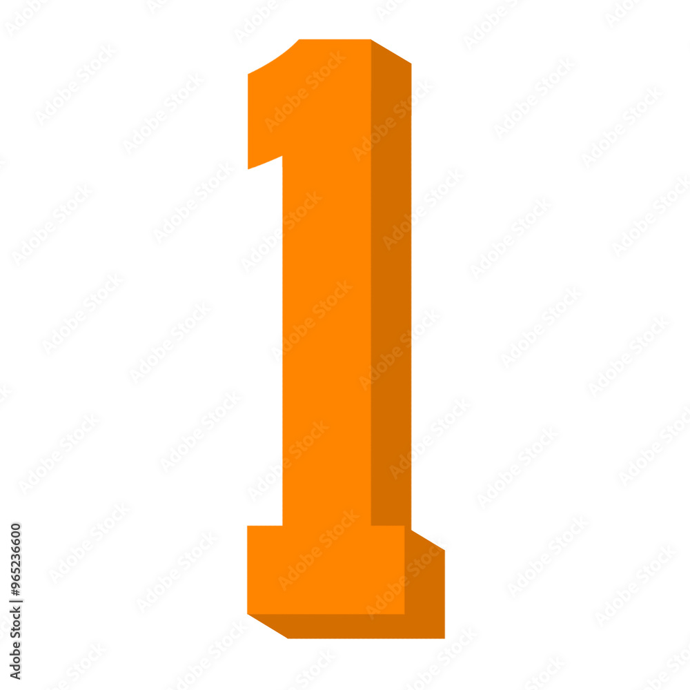 Orange number 1, 3d orange number 1, number, 1, design of number 1, one, number one, 3d number one, number one png, mathematics, school, lesson, education, element, icon, number png