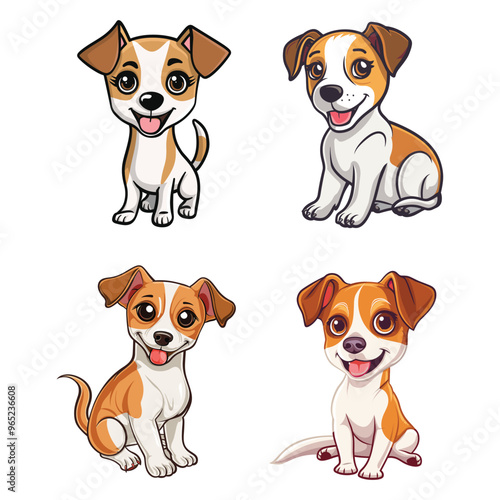 Jack Russell Terrier dog tshirt design graphic