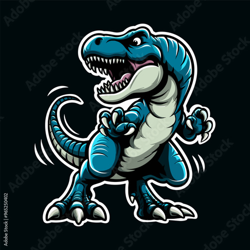 Tyranosaurus rex vector illustration for logo and tshirt design