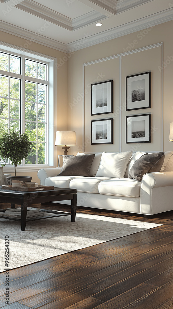 Fototapeta premium living room interior, modern living room interior, cozy family room, luxury living room interior