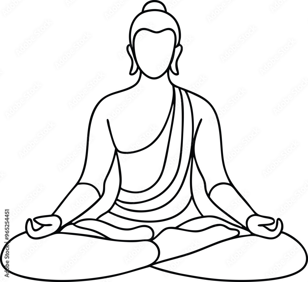 meditation practices line art vector illustration meditation practices line art vector illustration