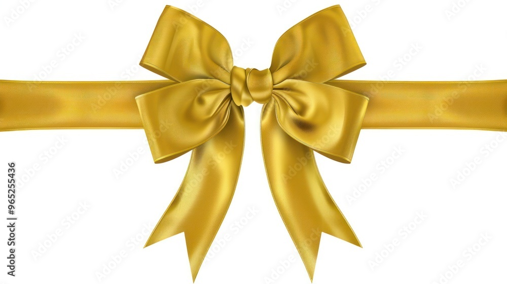 Golden Bow with Ribbon Golden Bow with Ribbon