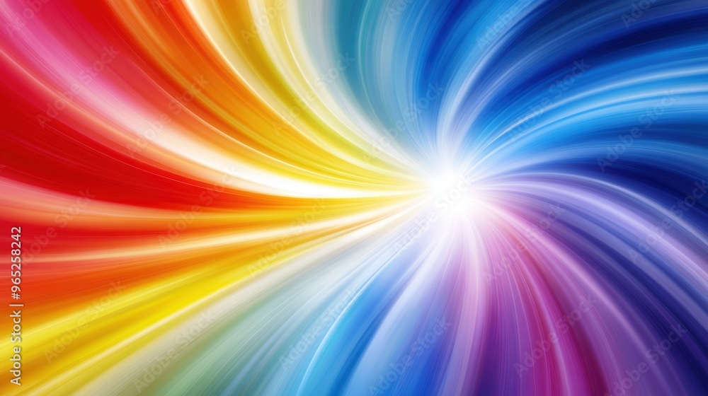 Colorful swirl of spectrum hues in vibrant abstract Colorful swirl of spectrum hues in vibrant abstract