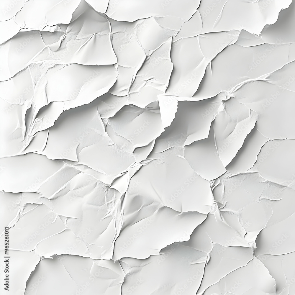 White Crumpled Paper Texture Background White Crumpled Paper Texture Background