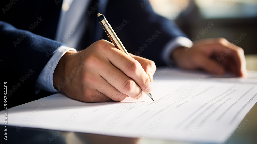businessman signing a contract businessman signing a contract