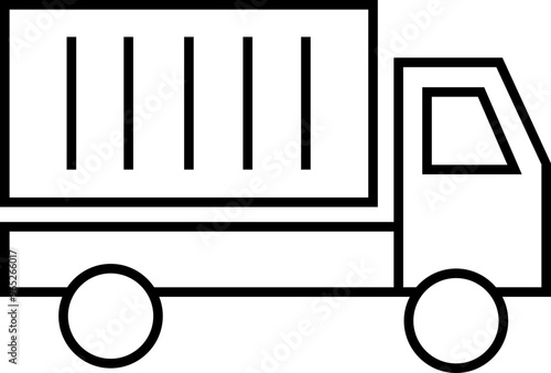 shipping container  cargo container, freight, cargo carne  thin line icon. 