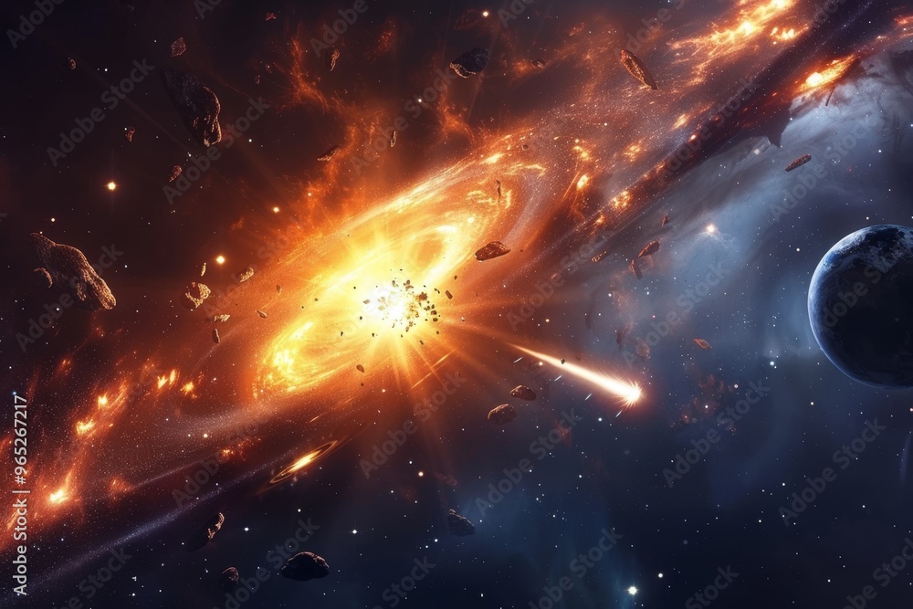 Obraz premium Beautiful Outer Space View