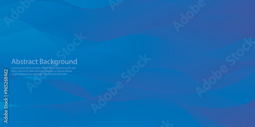 Teal background. Abstract very saturated light bluish cyan pattern with translucent curved line. vector