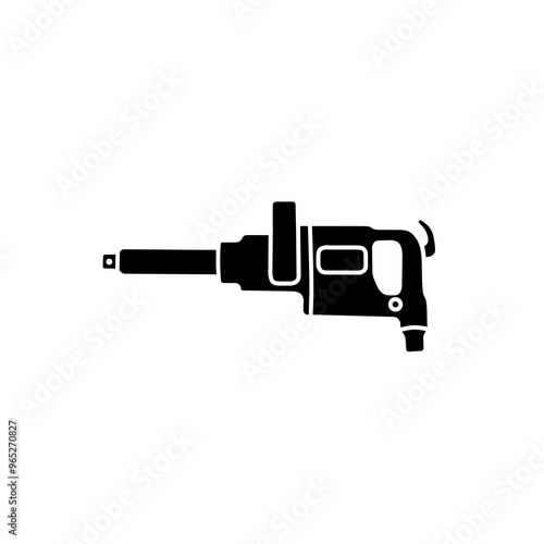 Impact wrench icon illustration 