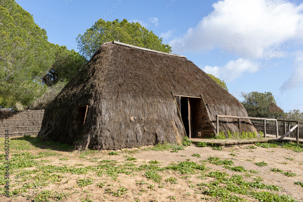 Traditional cabin in the Doñana National Park, Huelva, Spain Traditional cabin in the Doñana National Park, Huelva, Spain