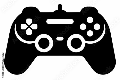 Gamepad icon. Game controller silhouette vector, Video game controller, joystick

