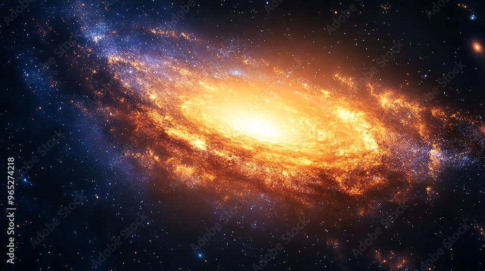 The Milky Way glowing as a giant planet follows a cosmic trajectory through the galaxy Giant Trajectory Milky Way, celestial journey The Milky Way glowing as a giant planet follows a cosmic trajectory through the galaxy Giant Trajectory Milky Way, celestial journey