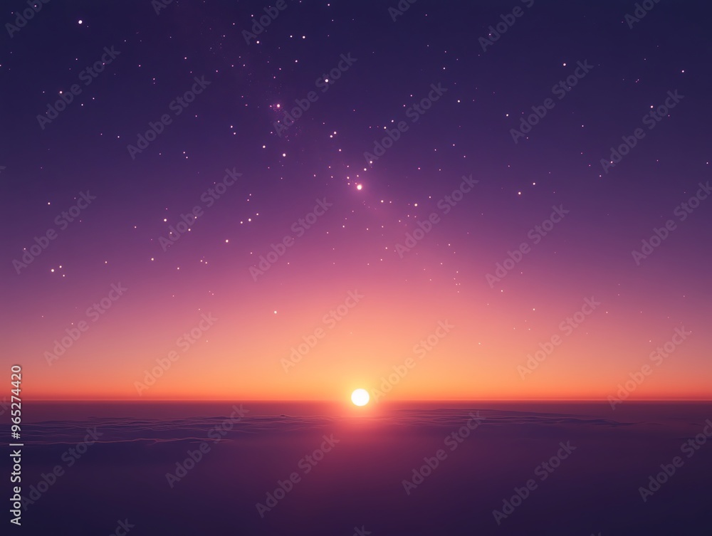 The Sun rising over Venus, with a galaxy s stars twinkling in the early morning sky Venus Galaxy Sun, celestial dawn The Sun rising over Venus, with a galaxy s stars twinkling in the early morning sky Venus Galaxy Sun, celestial dawn