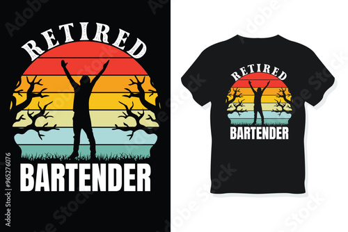 Bartender Vibes - Funny Bartender T-Shirt for Mixologists