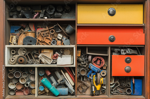 Combination of Complete Lead and Suede Junk Drawers - Organized in Luxury photo